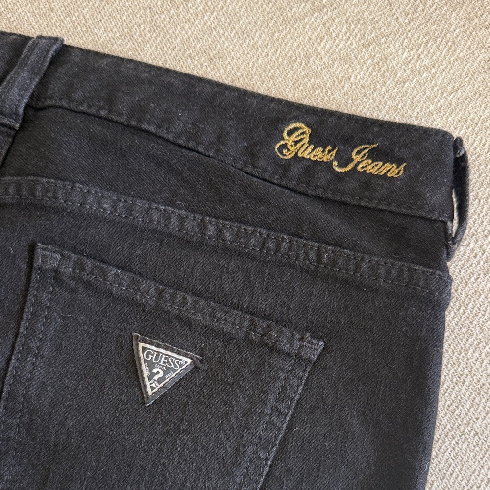 Guess Black Mini Skirt with Gold Details - Picture 5 of 6